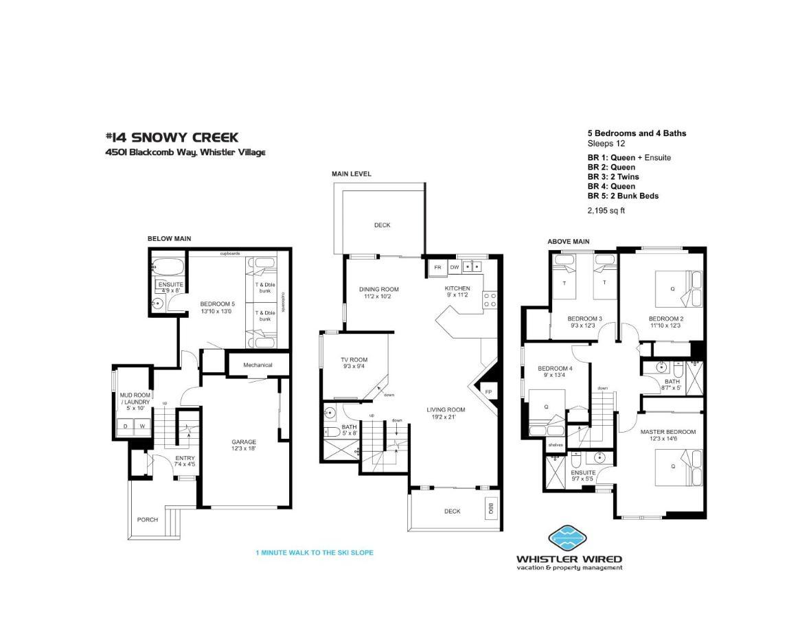Snowy Creek 14 Villa วิสต์เลอร์ ภายนอก รูปภาพ